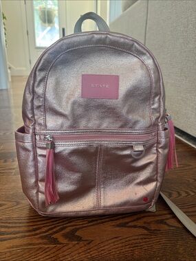 STATE Metallic Pink kids ages 2-4 Backpack AND matching lunchbox